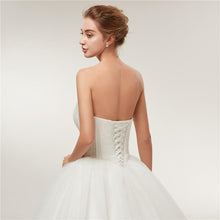 Load image into Gallery viewer, Women Wedding Dresses Bridal Ball Gown Light Ivory Lace Beading Appliques Luxury Sexy Bridal Gowns WF2616