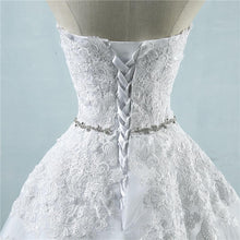 Load image into Gallery viewer, Ball Gown Plus Size Wedding Dresses Bridal Sweetheart White/Ivory Customized WN2634