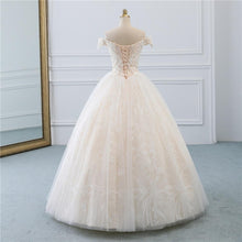 Load image into Gallery viewer, Princess Ball Gown Wedding Dresses Style Ivory Lace  Quality Tulle Dress Customized Plus size WF2608