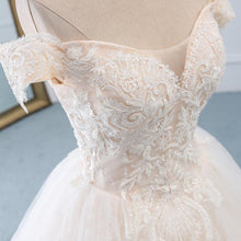 Load image into Gallery viewer, Princess Ball Gown Wedding Dresses Style Ivory Lace  Quality Tulle Dress Customized Plus size WF2608