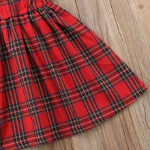 Load image into Gallery viewer, Christmas Baby Girls Dress Toddler Kids Xmas Party Wedding Princess Bow Red Checked Tutu Dresses 1-6T Children Outfit Clothes O2640 - VINLUVBRIDAL