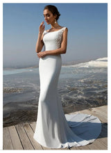 Load image into Gallery viewer, Women Plus Size Mermaid Wedding Dresses Bridal White Lace Appliques  Fabulous Stretch WN2626